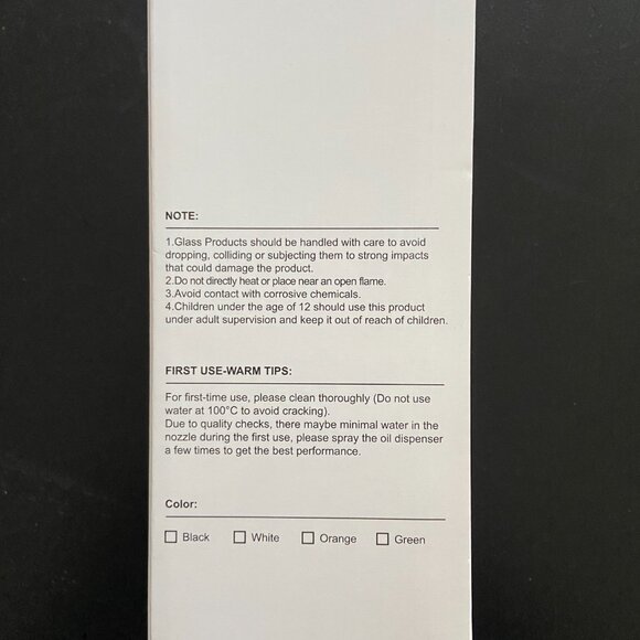 NEW Glass Olive Oil Sprayer w/ Stickers, 2 in 1 Oil Dispenser, Food Grade Bottle - Picture 14 of 15